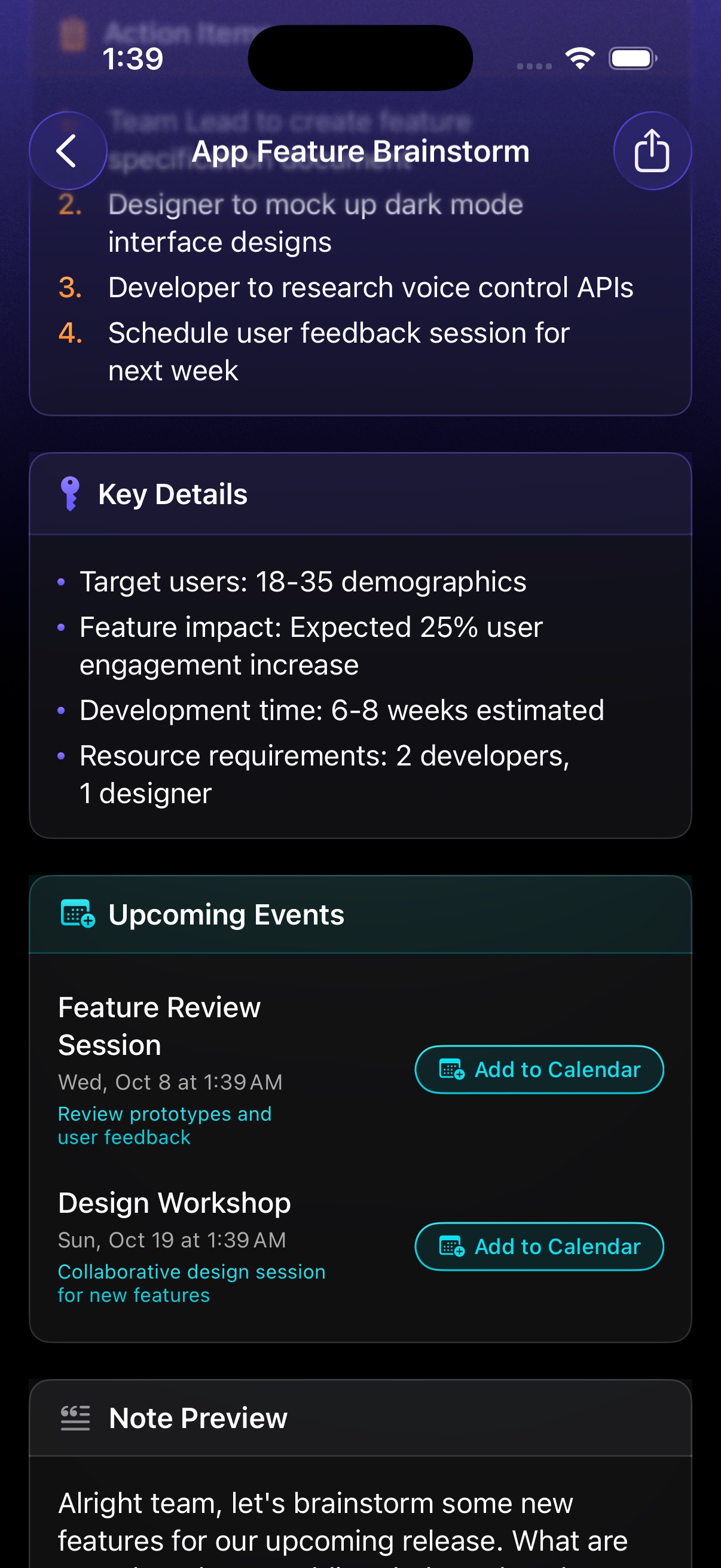 Key details